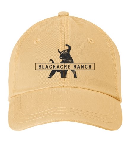 Light brown baseball Blackacre Ranch cap
